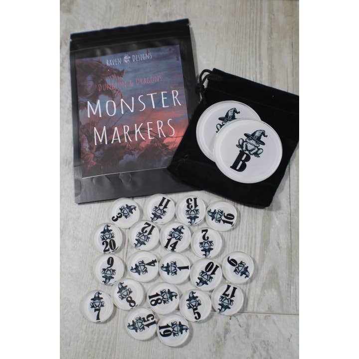 20 Marcadores de Monstruo de Rana Hechicera Acrílica para Juego de D&D para venta al por mayor de Raven Design