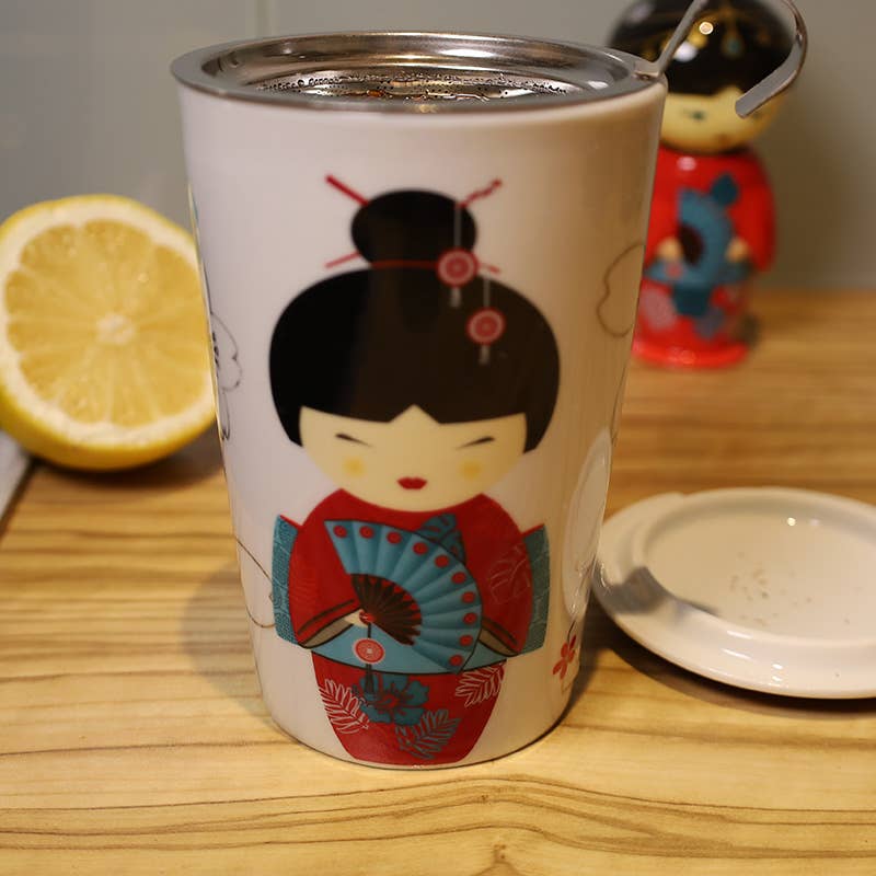 Eigenart - Wholesale Coffee/Tea Cup - Porcelain tea mug TEAEVE "Little Geisha red"1