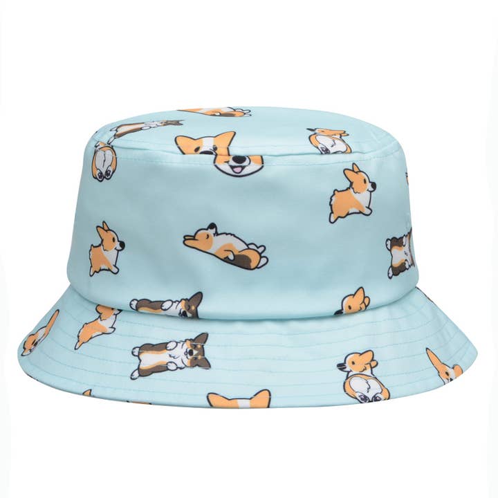 HATPHILE - Wholesale Bucket Hat - Women's - Hatphile Corgi Print Bucket Hat