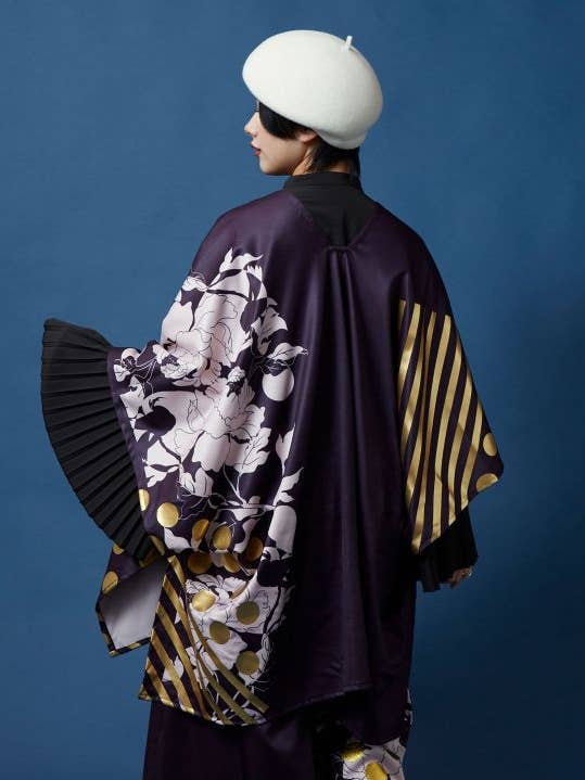 Cárdigan Haori con estampado metálico para venta al por mayor de Ametsuchi by Amina Collection