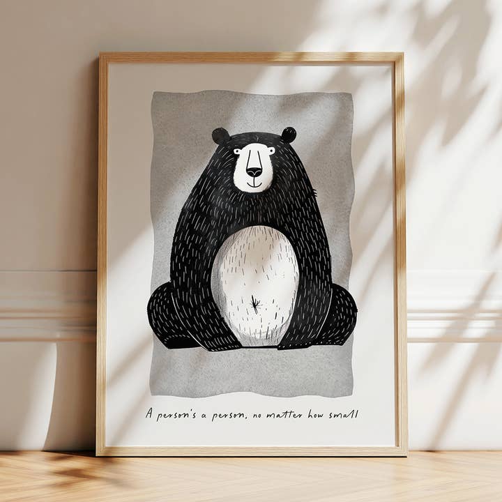 Beer, Dr. Seuss Kinderkamerkunst, Kinderkamer voor wholesale door Seven Icons Store