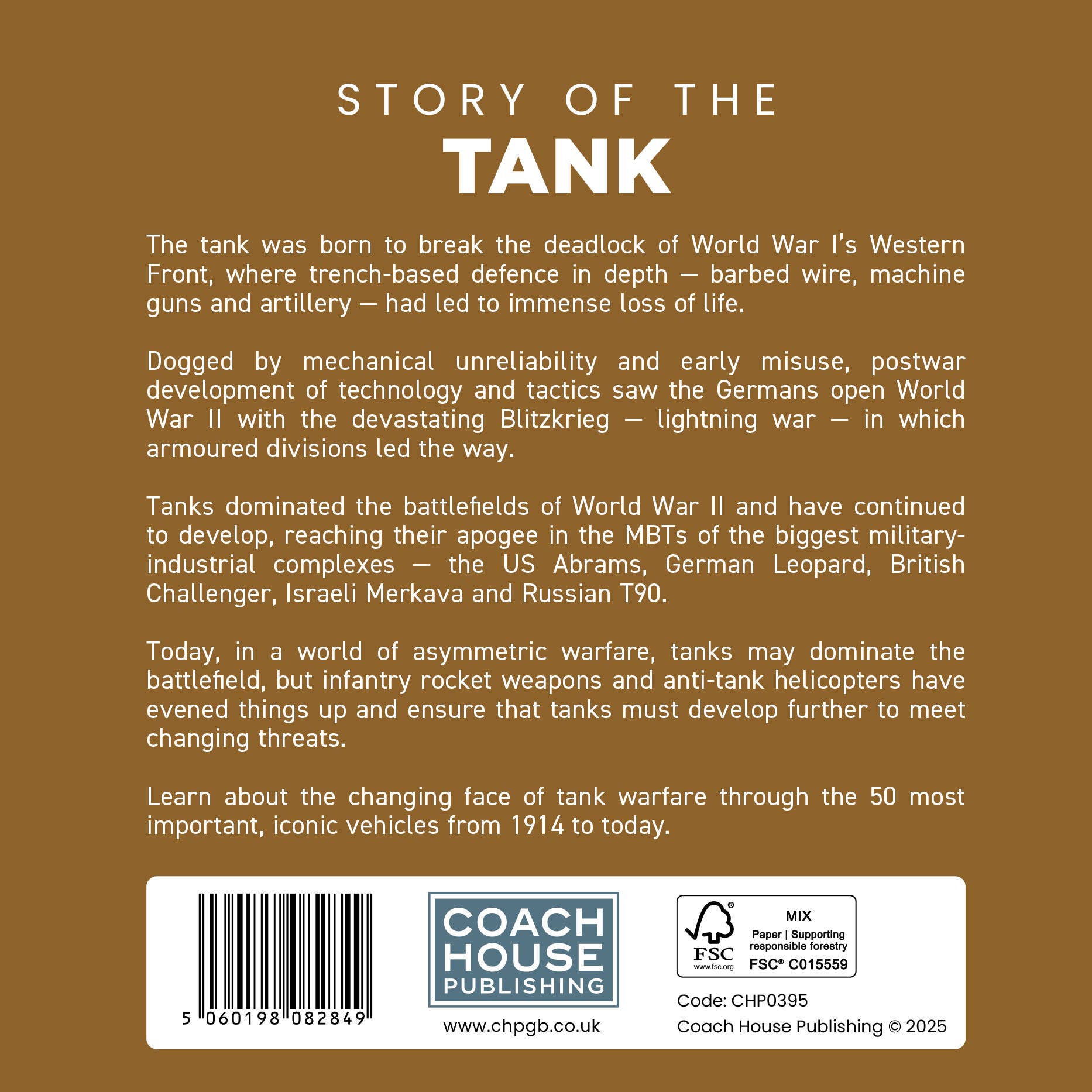 Coach House Partners – wholesale History and geography – Story of the Tank Book (150x150 Hardback)2