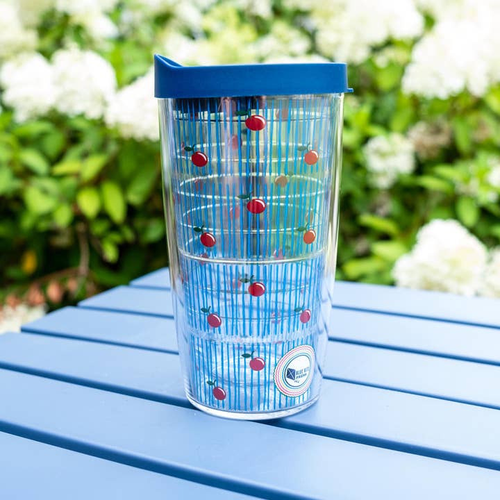 Blue Kite Press - Wholesale Insulated Mug/Tumbler - Cherry Classic Tervis Tumbler | Vintage Cherries | 16 oz