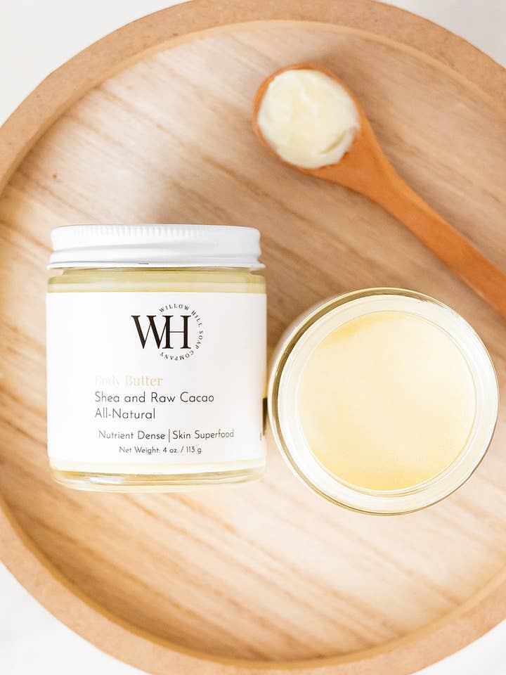 Helt naturligt kropssmør for engroshandel hos Willow Hill Soap Company