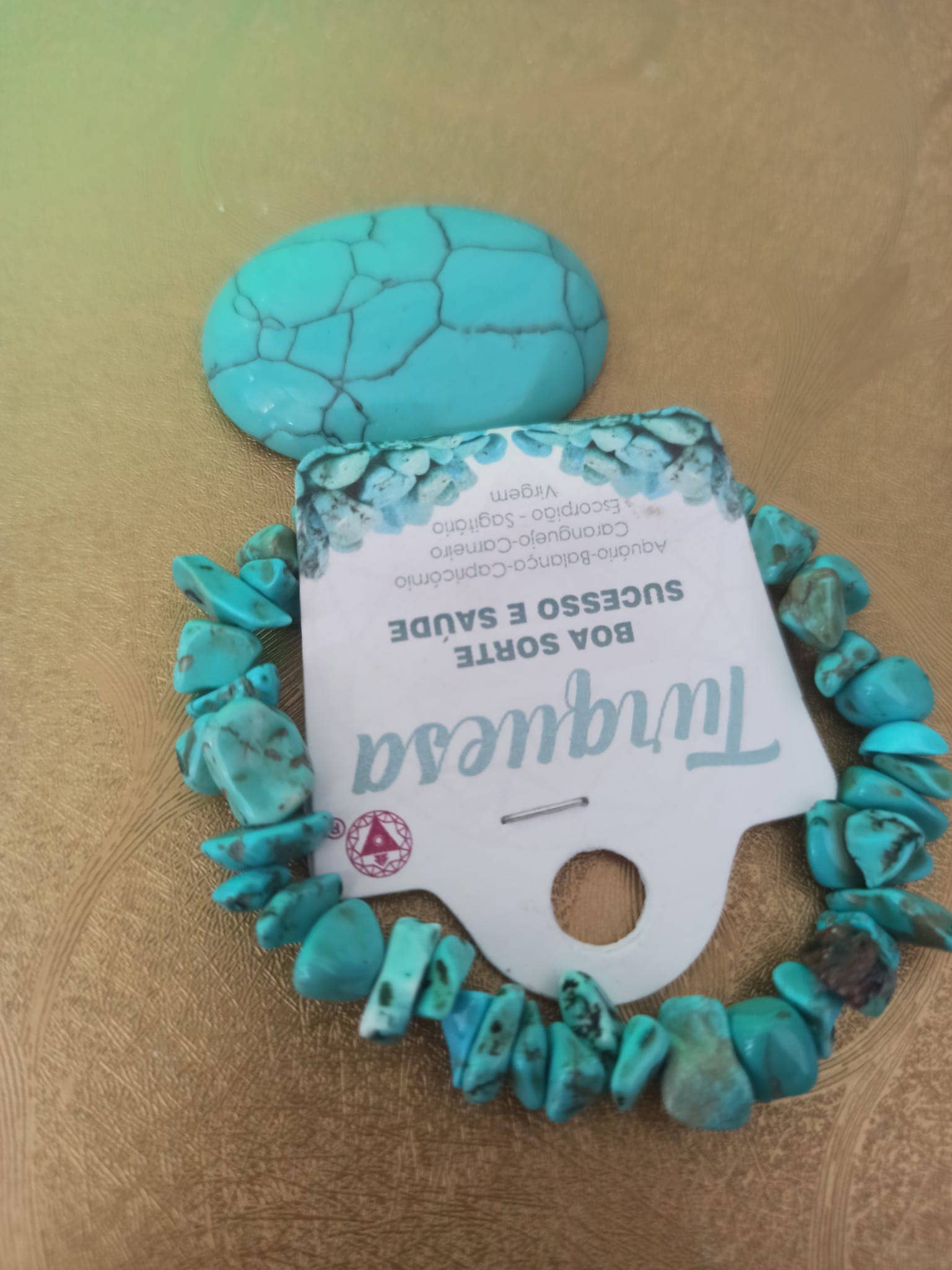 Luz das Pedras Naturais - Wholesale Beaded Bracelet - Turquoise chips bracelet1