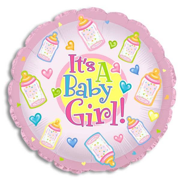 It's a Baby Girl Foil Balloon - Bagged for wholesale by Kelli's