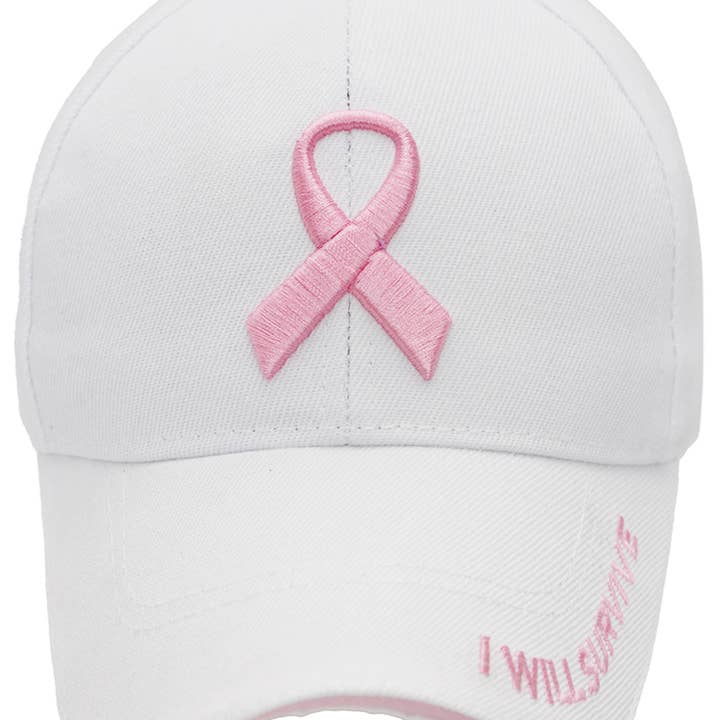 Cap Zone - Wholesale Baseball Cap - Women's - Breast Cancer Awareness Ribbon Baseball Cap