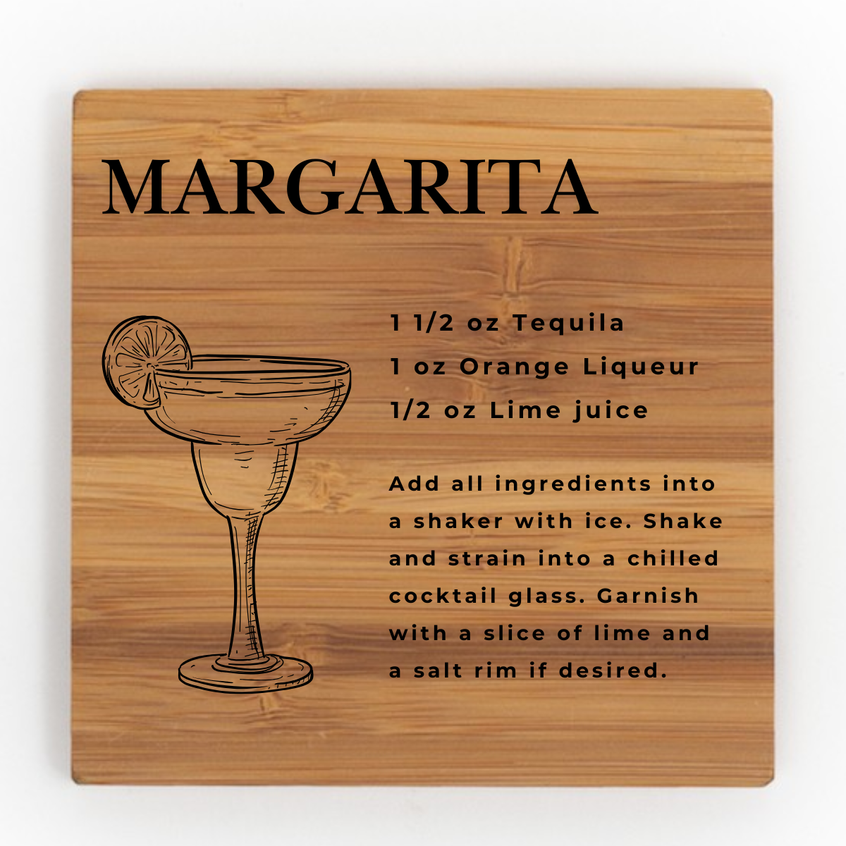 Nautically Northern - Wholesale Coasters - Classic Cocktail Recipe Coasters | Wood & Slate Bar Coasters9