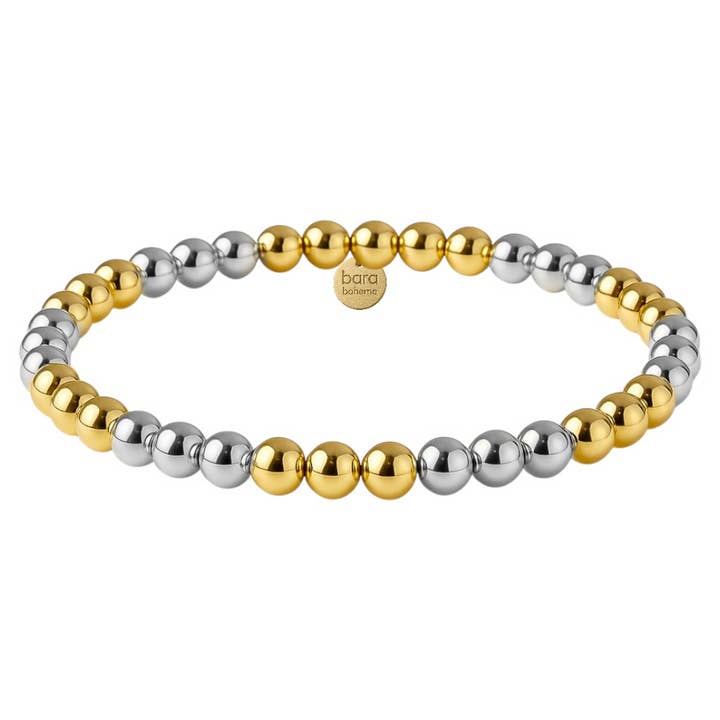 Bracciale con Perline Triplo 2Tone 5MM per la vendita all'ingrosso da parte di bara boheme
