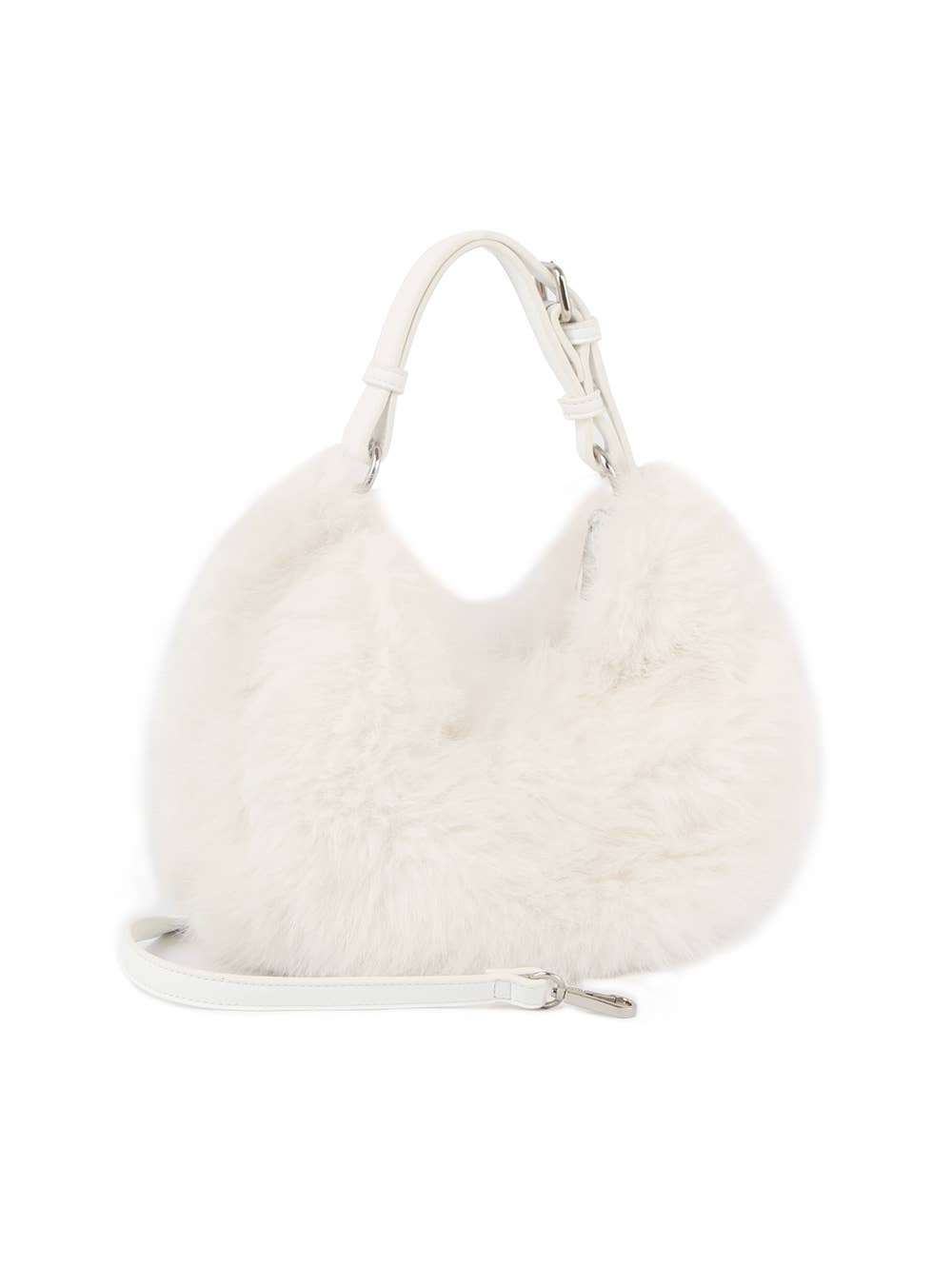 HR CORP - Wholesale Shoulder Bag - Women's - Calin Collection Soft Faux Fur Hobo Shoulder Bag3