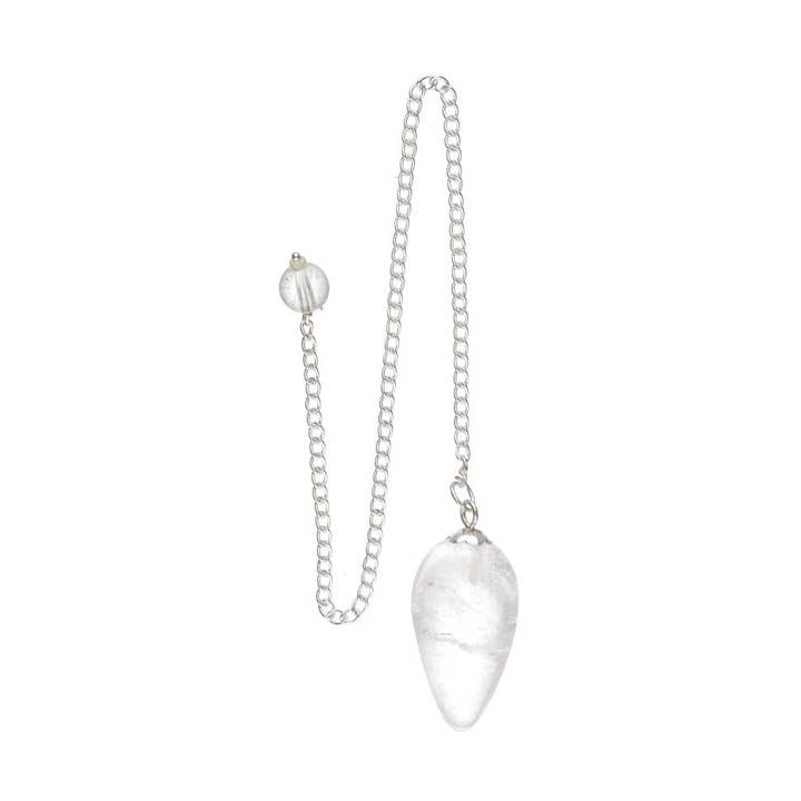 Vives de la Cortada S.L - Wholesale Spiritual Stone/Crystal - White Quartz Drop Pendulum (GOT5)0