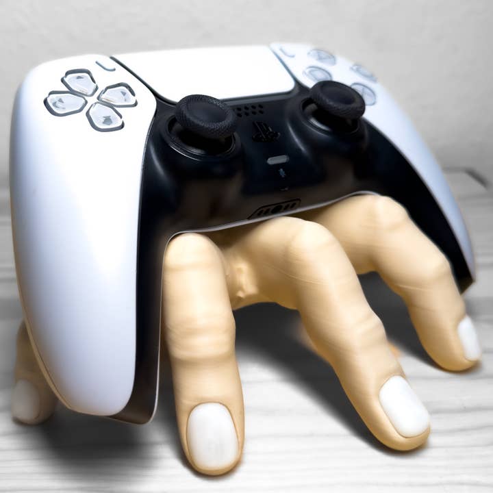 August Art House - Wholesale Phone/tablet stand - Wednesday Addams Family Thing Hand Controller Stand | Creepy Gaming Display Holder5