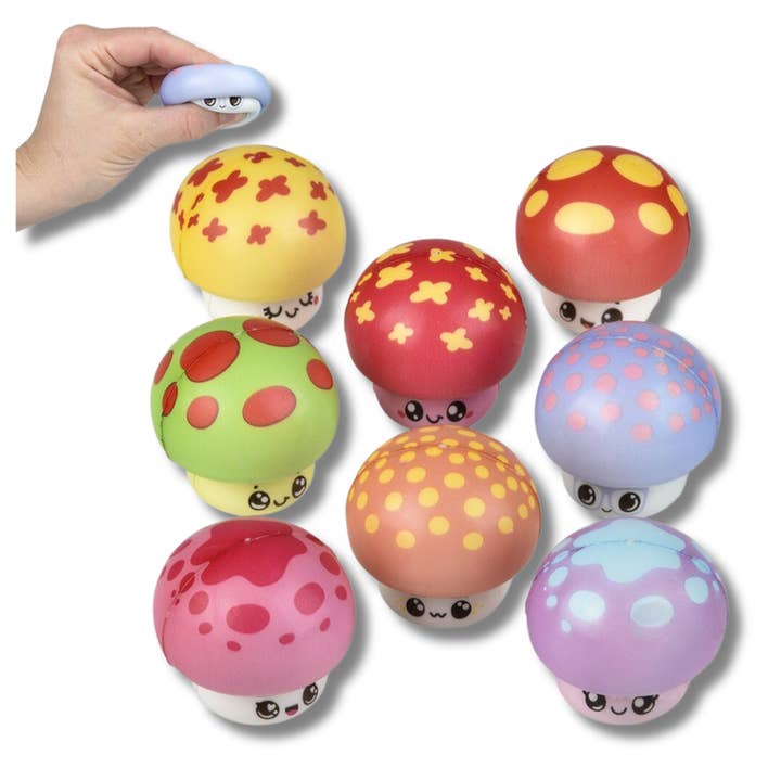 Happy PoP - Wholesale Fidget Toy - Kids - Micro Squishy Mushroom Fidget Kids Toys - Assorted7