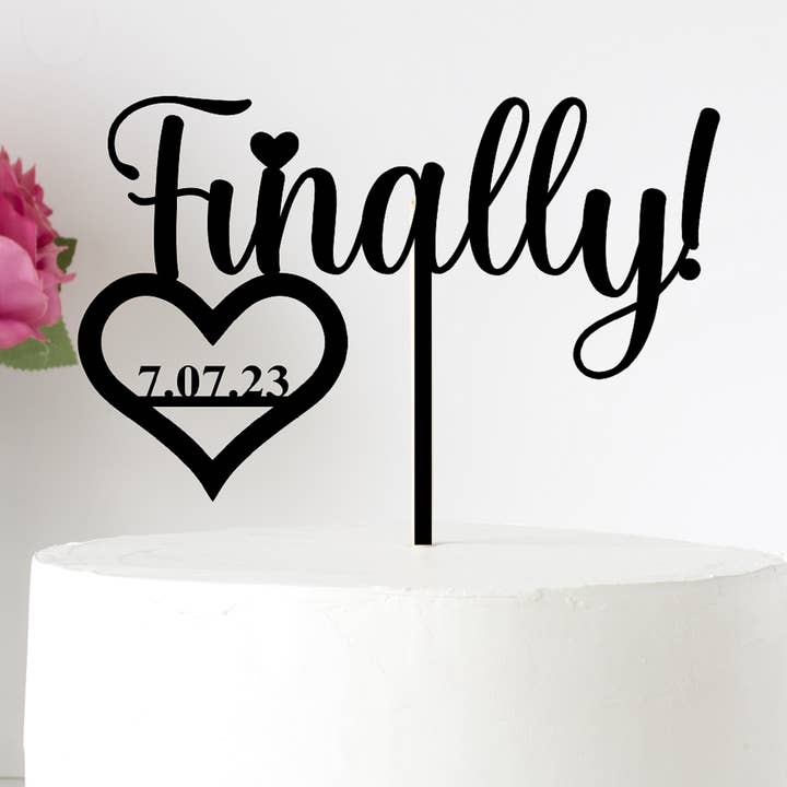 Personalized Couple's Names Wedding Cake Topper / Wedding Ca for wholesale by Alabama Crafts Wood