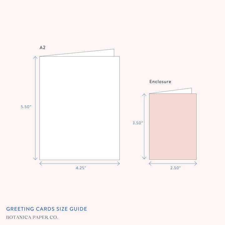Botanica Paper Co. - Wholesale Everyday Greeting Card - ZINNIA | mini card1