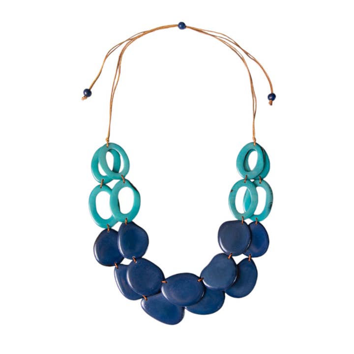 Organic Tagua Jewelry - Wholesale Bib Necklace - Africa Necklace21