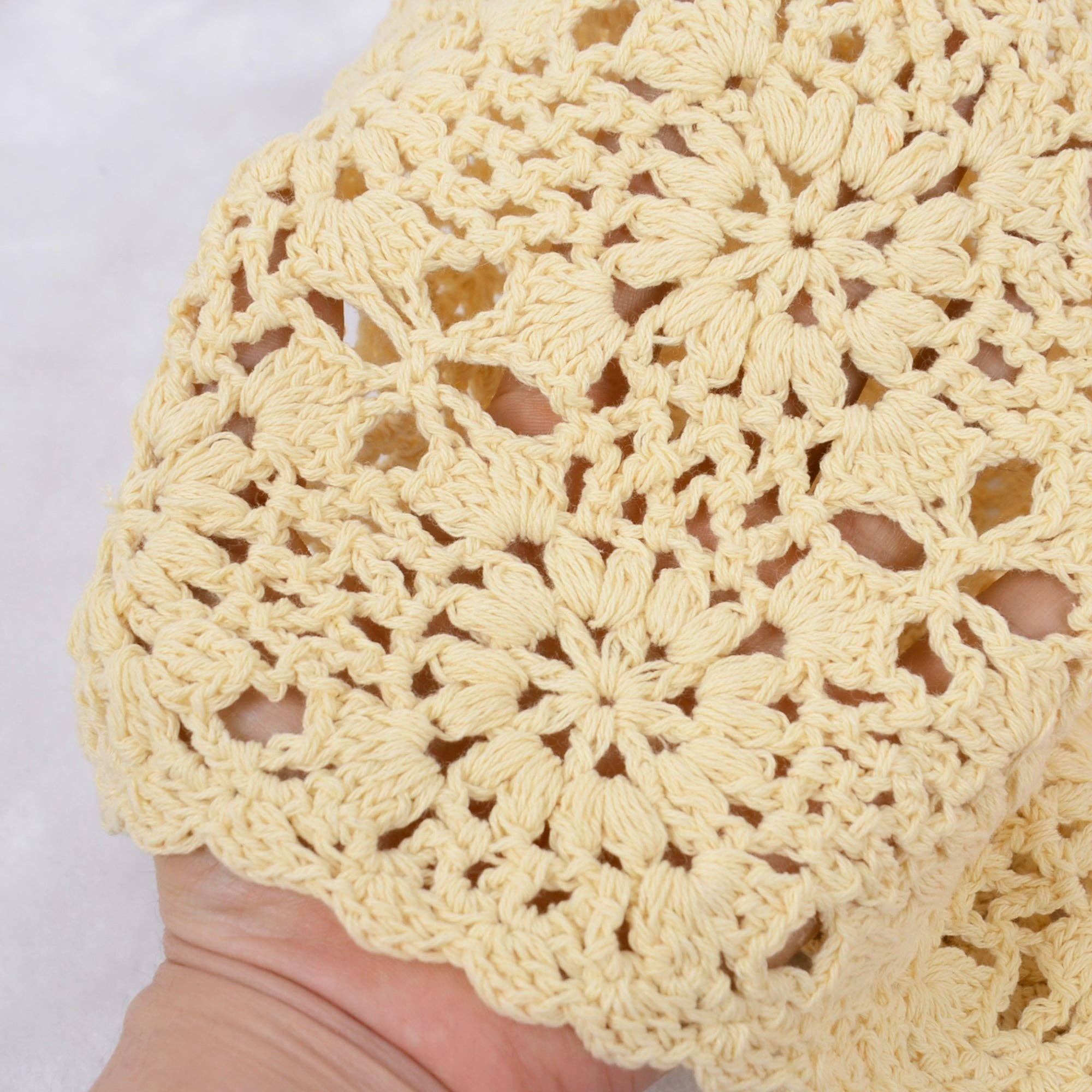 AK Brand - Wholesale Beanie - Women's - Crochet Floral Slouchy Beanie Knit Cutout Skull Cap Women4