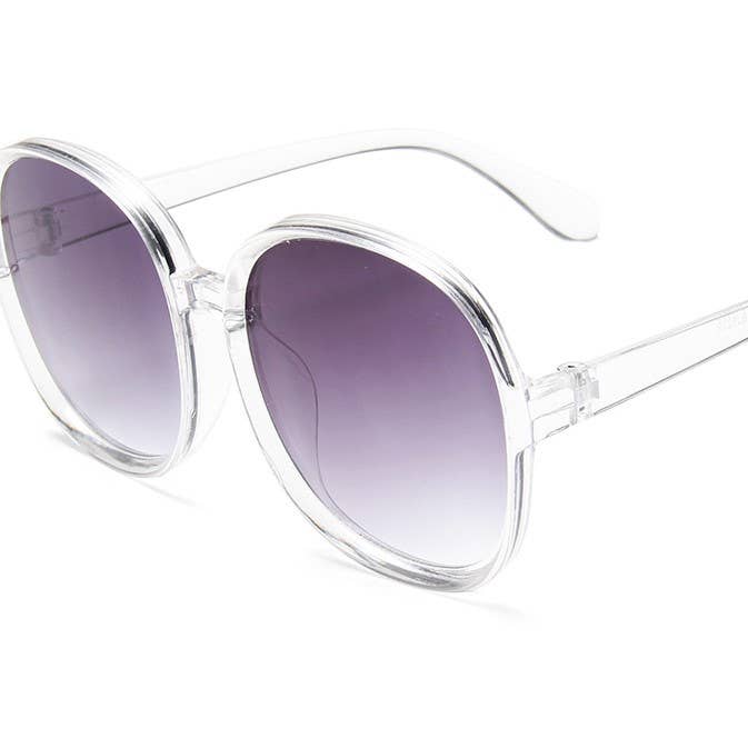 MKS America - Wholesale Sunglasses - Women's - Fashion big frame retro round frame sunglasses