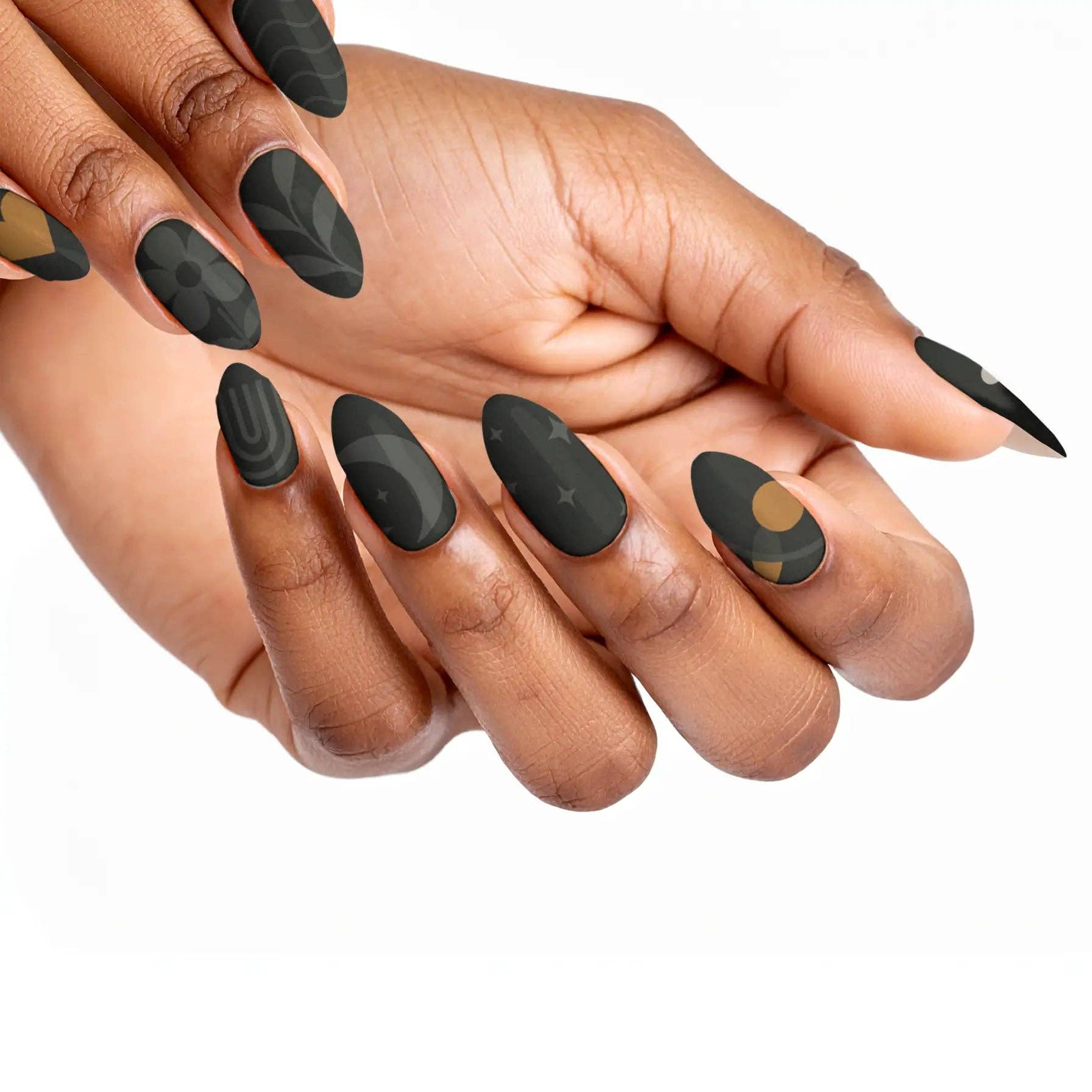 FYNE BODY - Wholesale Press-on/fake nails - Midnight Sunbeam Black Summer Press-On Nails17