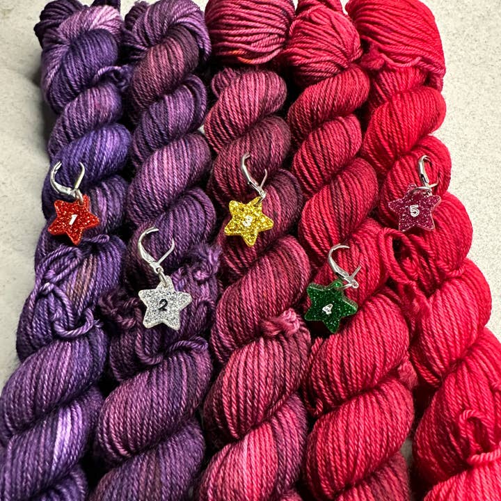 Mini skein marker sets for wholesale by Yarnistry
