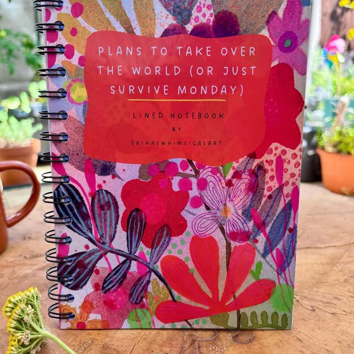 Erika's Whimsical Art – wholesale Notebook – A5 Handmade Illustrated Notebook – Whimsical Lined Journal8