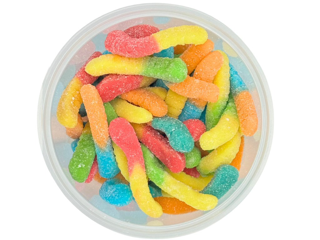 Martin's Country Store LLC - Wholesale Gummy - MINI SOUR NEON GUMMY WORMS 11.4oz2