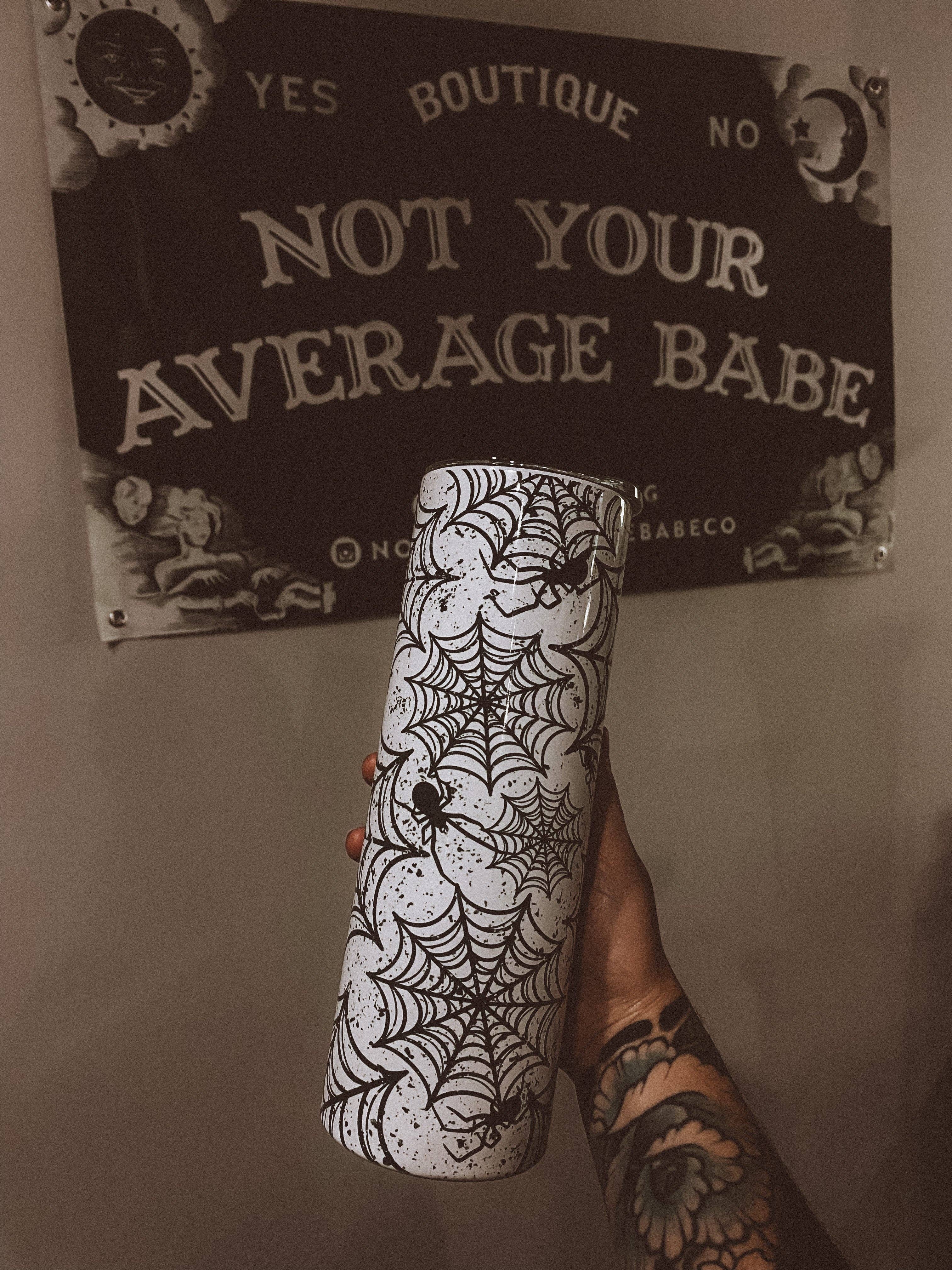 NOT YOUR AVERAGE BABE CO - Wholesale Insulated Mug/Tumbler - Black Widow Tumbler