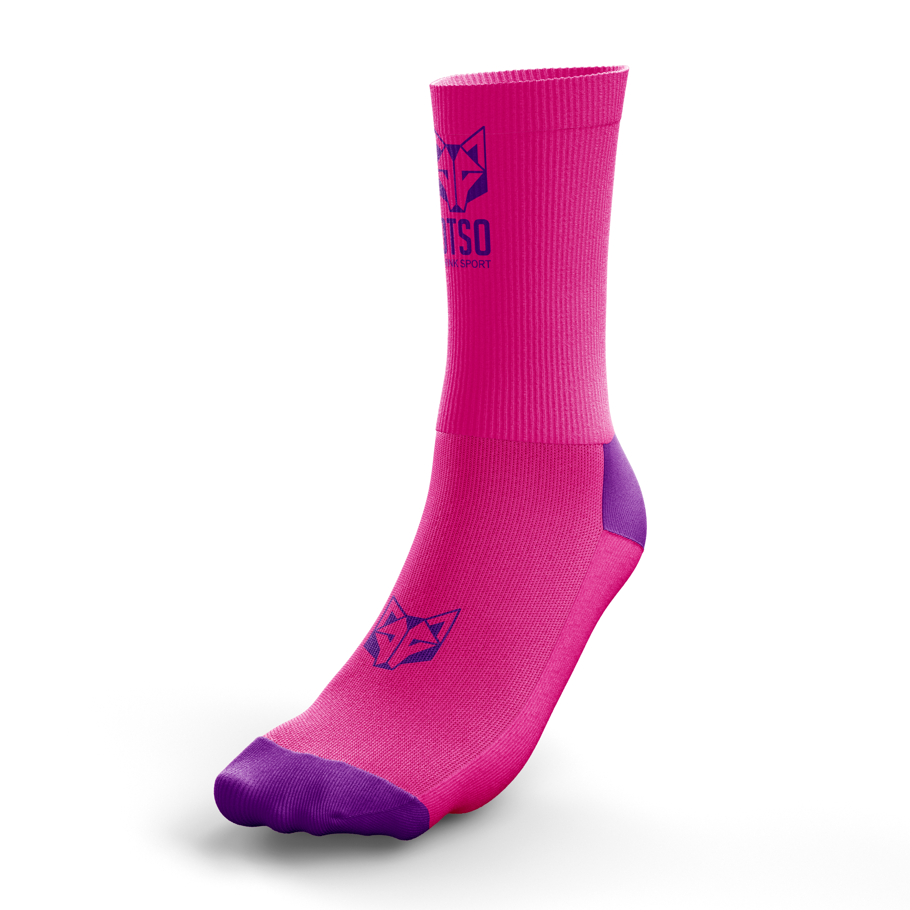 OTSO – Meias - Unissexo por atacado – Meias Multisport Medium Cut - Flooow fluo rosa & violeta0