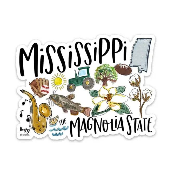 Happy By Rachel, LLC - Wholesale Magnet - State of Mississippi Magnet