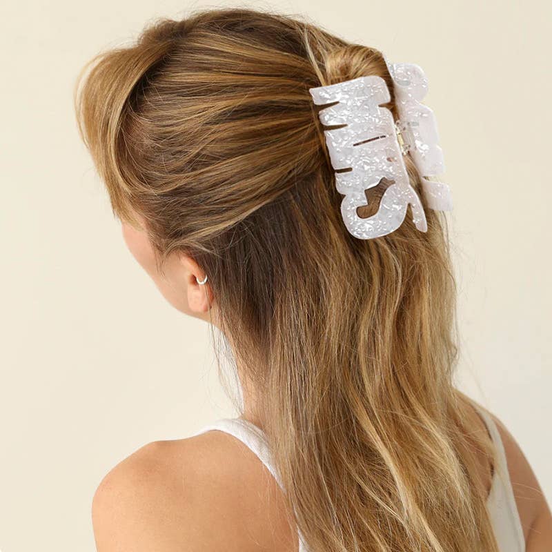 LadyJuneAccessories - Wholesale Hair Clip - Women's - Rhinestone Word Hair Clips Bridal Shower & Bachelorette Gift8