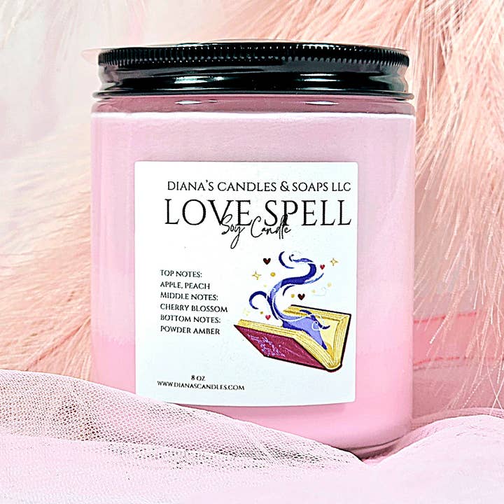 Diana's Candles and Soaps LLC – wholesale Jar/filled candle – Love Spell Candle0