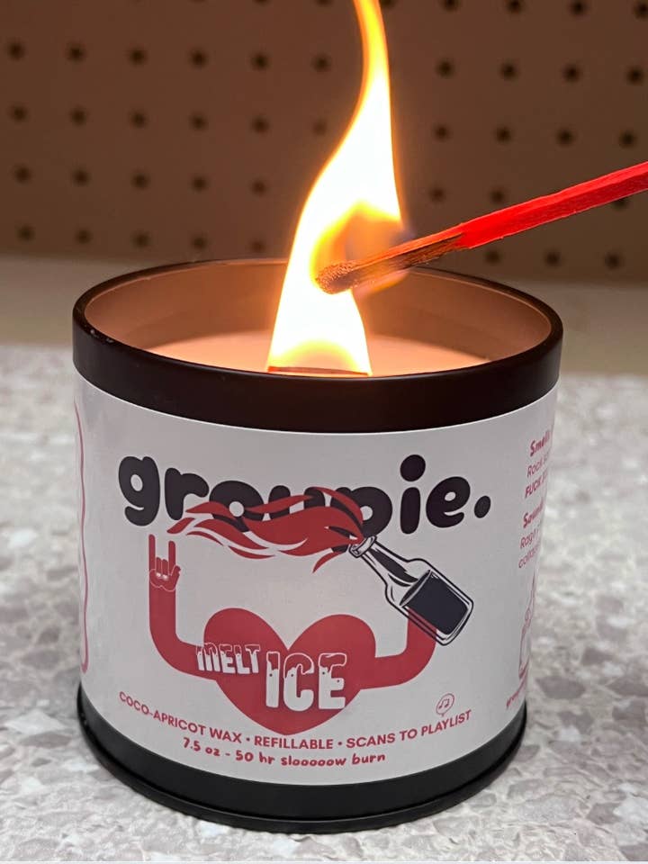 Groupie Resistance Mix | Values-Driven Playlist Candles for wholesale by groupie candles