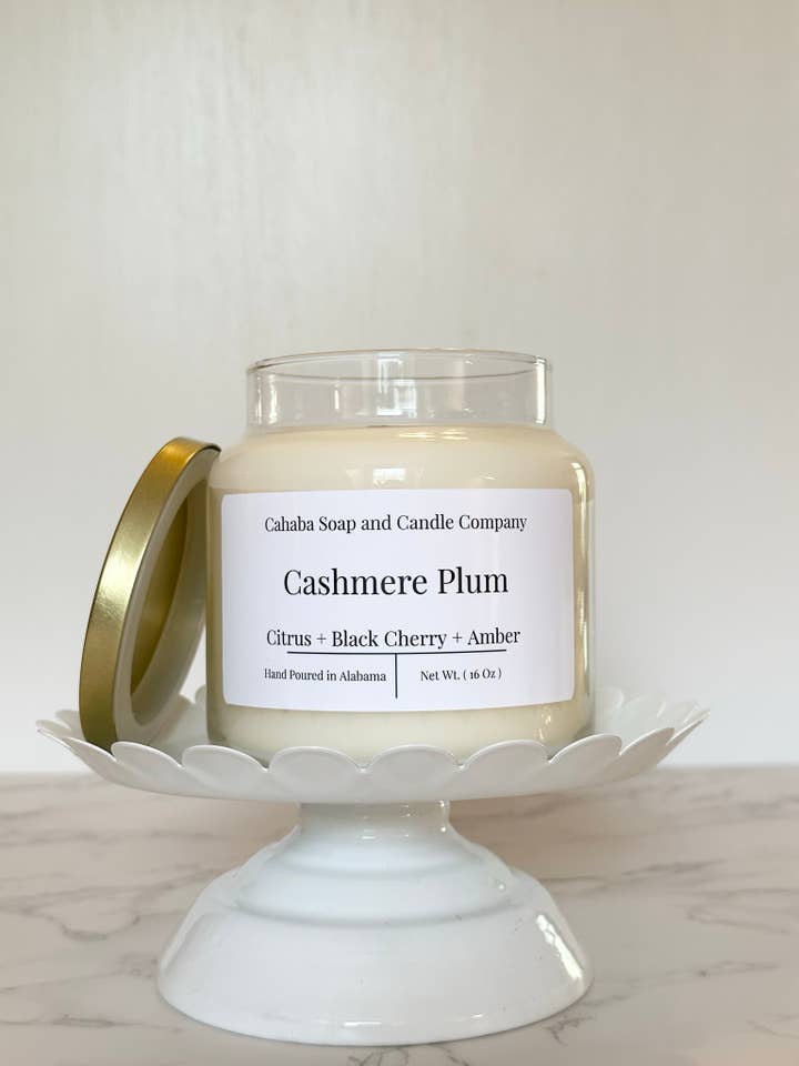 Cashmere Plum for wholesale by Cahaba Soap and Candle Company
