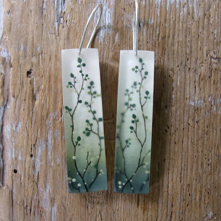 Tiny Vines Earrings for wholesale by Fernworks