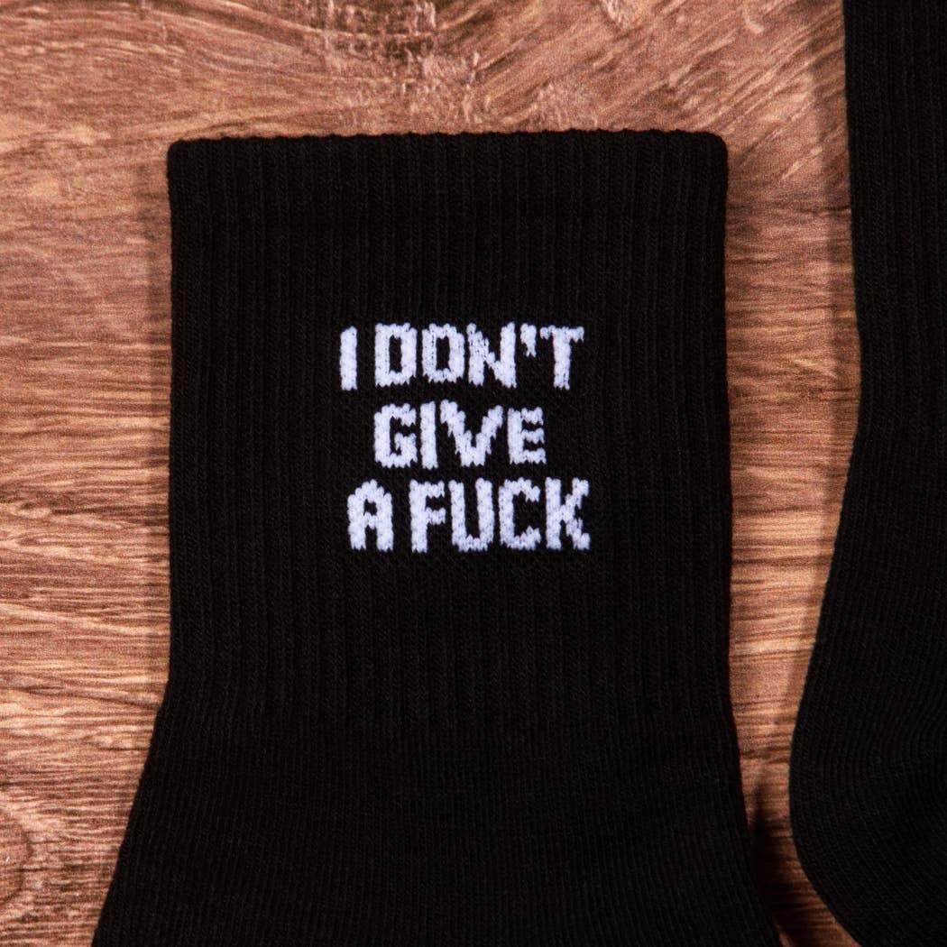 Black IDGAF ANKLE SOCKS for wholesale on Faire1