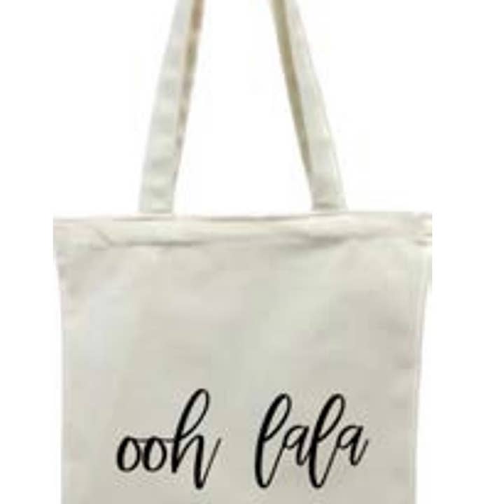Reagan Sailcloth Tote Ooh La La for wholesale by Lemonbella
