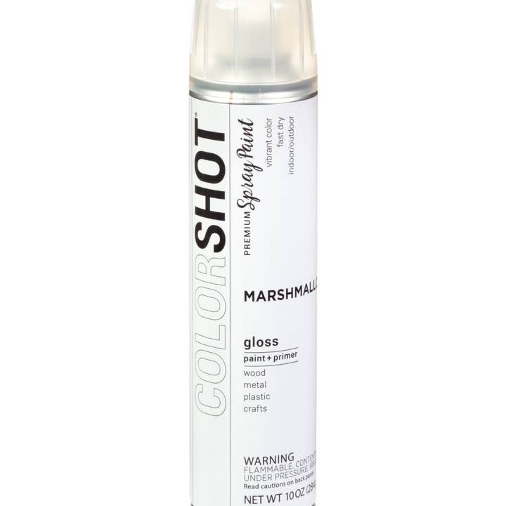 Ilovetocreate - Wholesale Paint Set - COLORSHOT Gloss Spray Paint Marshmallow (White) 10 oz.0