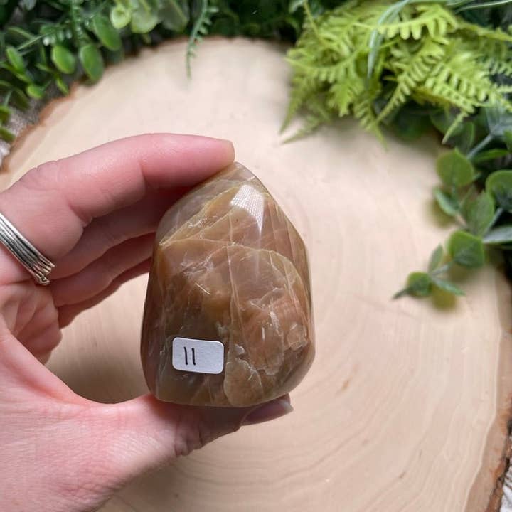 Copper Ashes - Wholesale Spiritual Stone/Crystal - Peach Moonstone Flame56