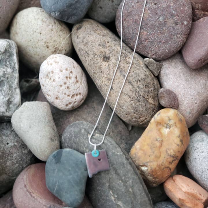 Small Blessings by LuLu - Wholesale Pendant/Charm Necklace - New Mexico State Cutout Necklace2