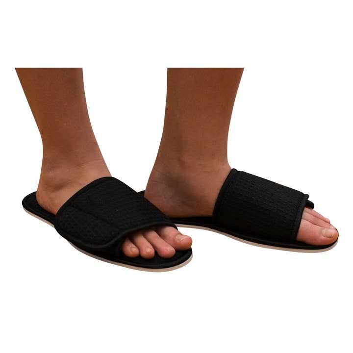 Alan Pendergrass Robes – wholesale Slippers – Women's – Cotton Waffle Spa Slippers