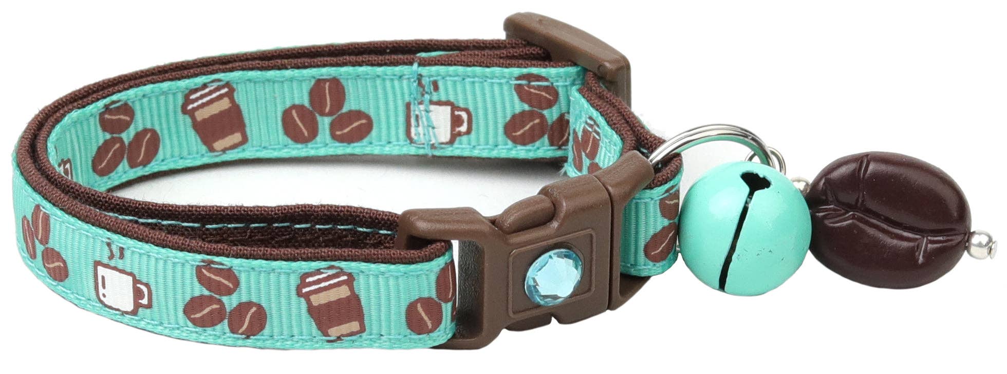 From Pugs to Persians Pet Accessories, LLC - Wholesale Pet Collar - Cat - Coffee Beans Breakaway Cat Collar12