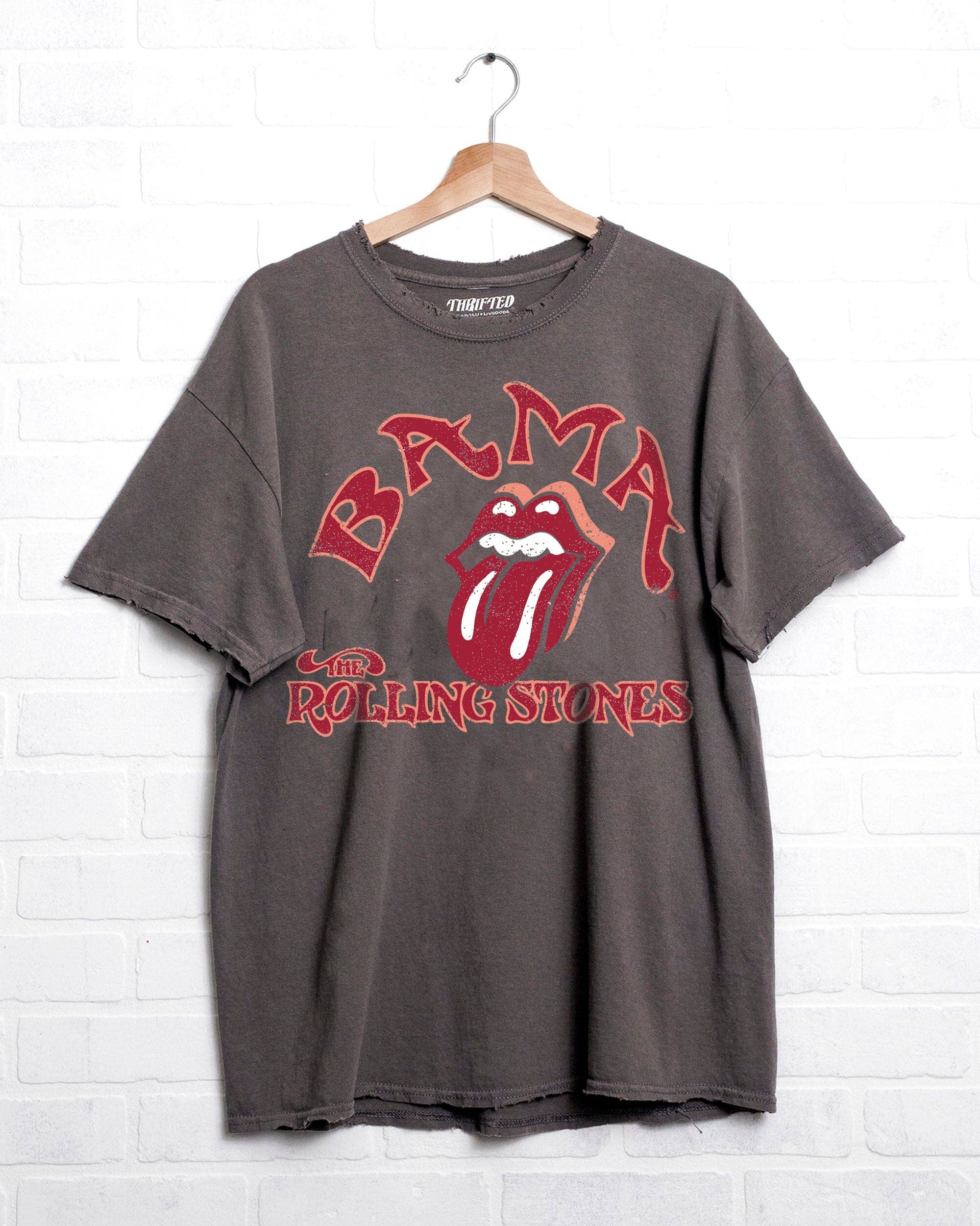 LivyLu - Vente T-shirt sérigraphié – unisexe - T-shirt rembourré Rolling Stones Bama Psych anthracite0