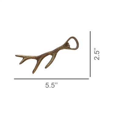 Antler Bottle Opener, Brass for wholesale by HomArt