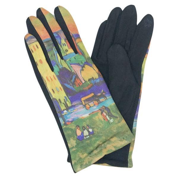 The Magic Scarf Company - Wholesale Gloves - Women's - 3709 - Art Design Touch Screen Gloves17