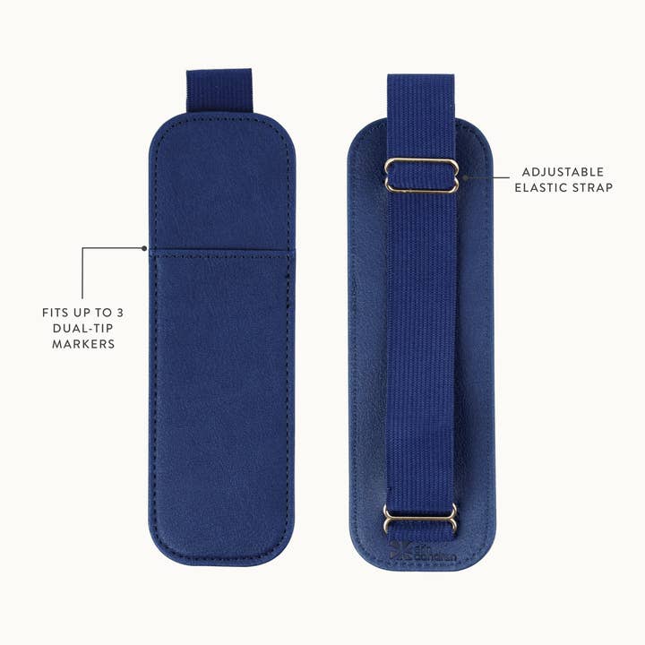 Erin Condren Design - Vente Porte-stylos et stylos - Porte-stylo à bande élastique réglable - Minuit