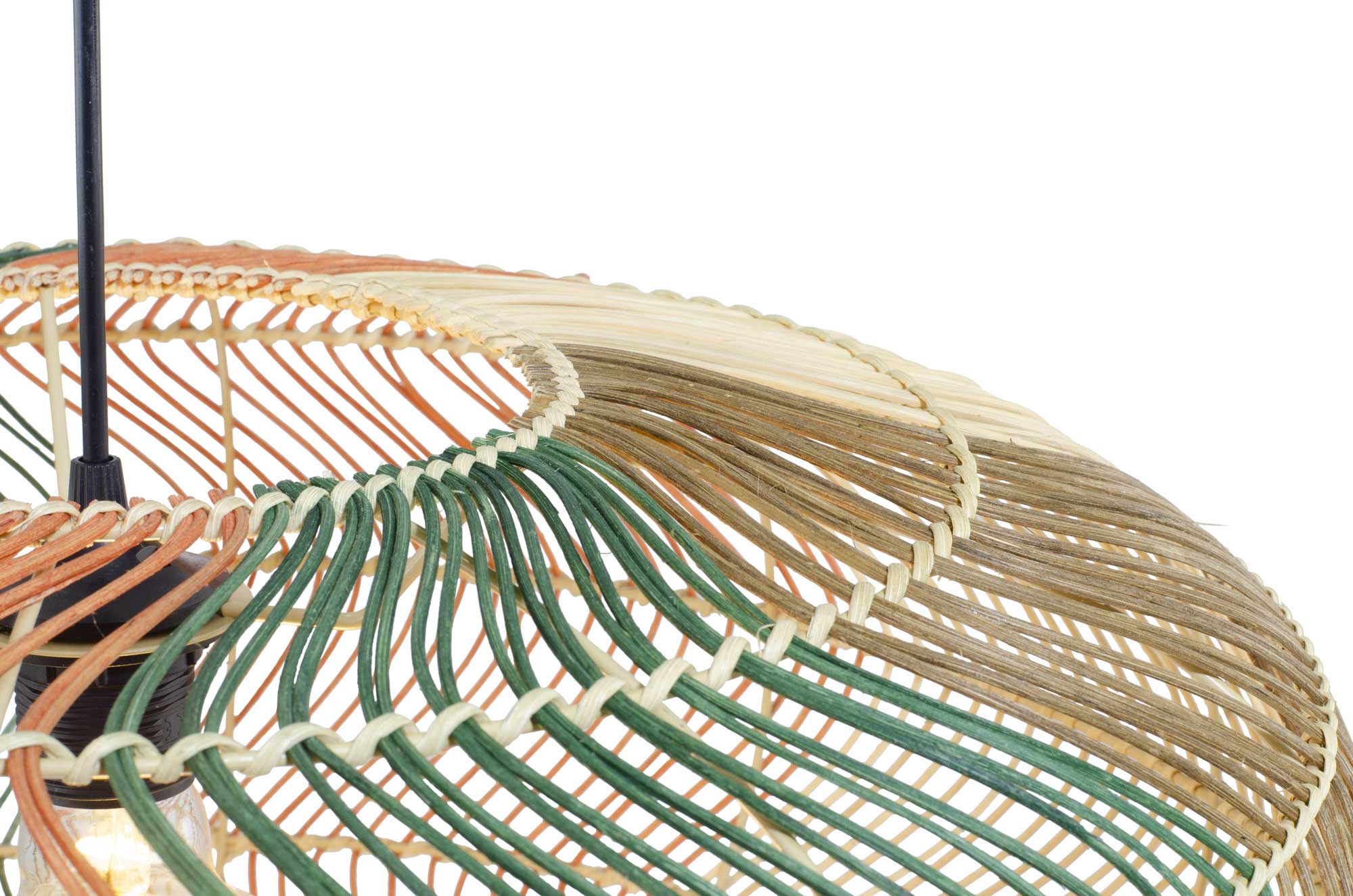 C-Création - Vendita all'ingrosso Lampadario/lampada a sospensione - Lampada a sospensione XXL in rattan intrecciato a 4 colori Rosco3