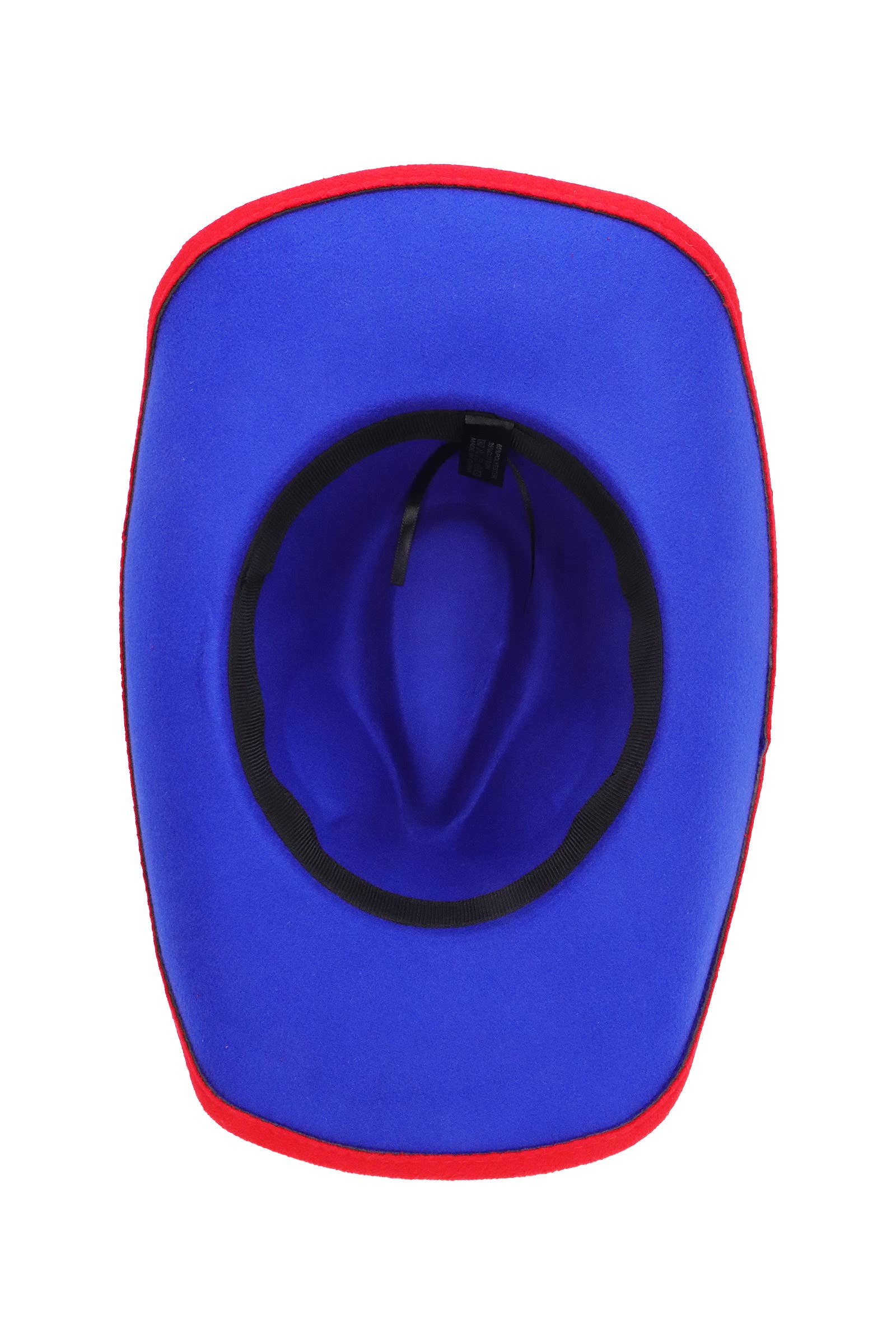 Cap Zone - Vendita all'ingrosso Cappello da cowboy - Unisex - Cappello da Cowboy in Feltro Bicolore Turchese Buffalo15