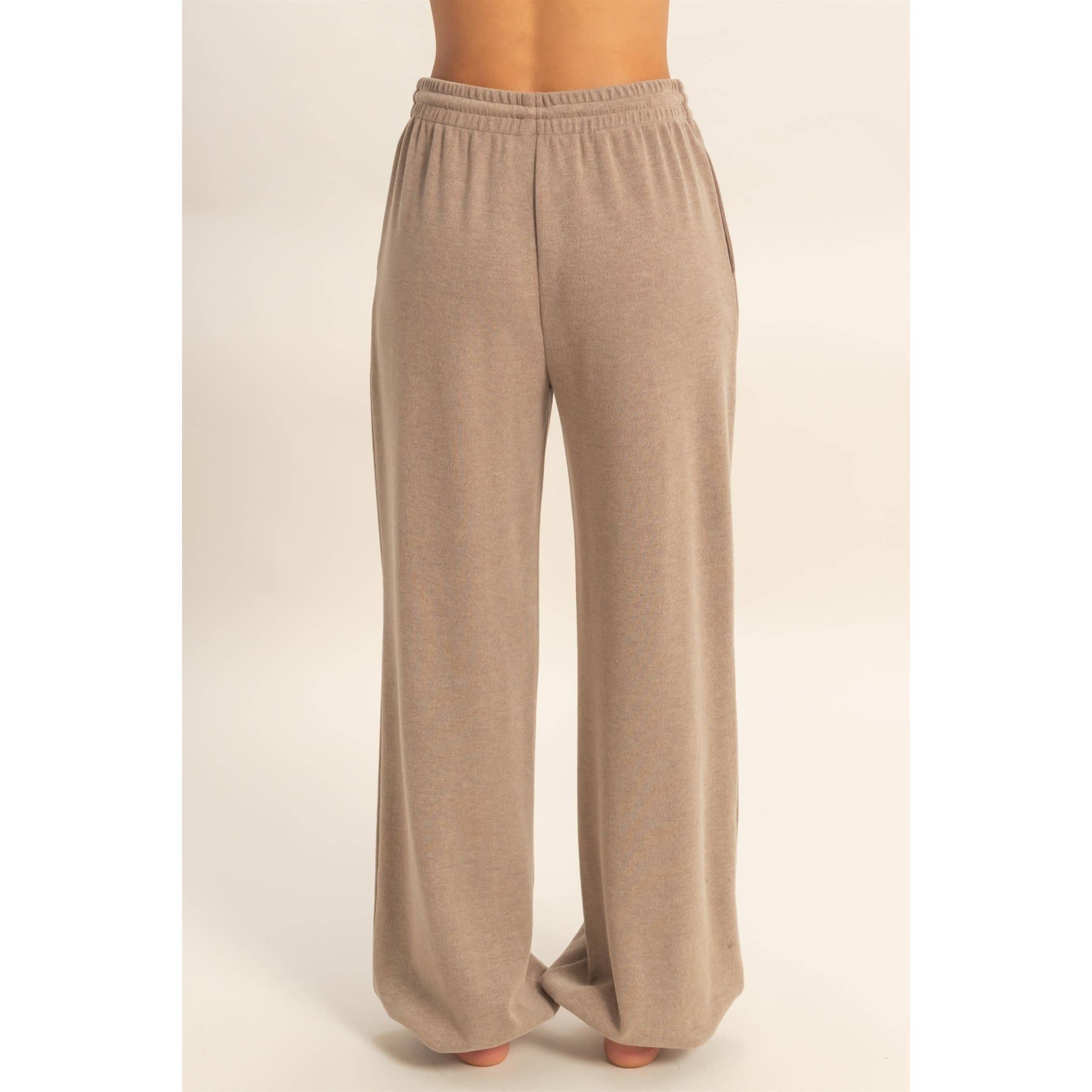 Double Zero - Vendita all'ingrosso Pantaloni sportivi/da jogging loungewear - Donna - Pantaloni jogger a costine morbide con coulisse e vestibilità comoda20