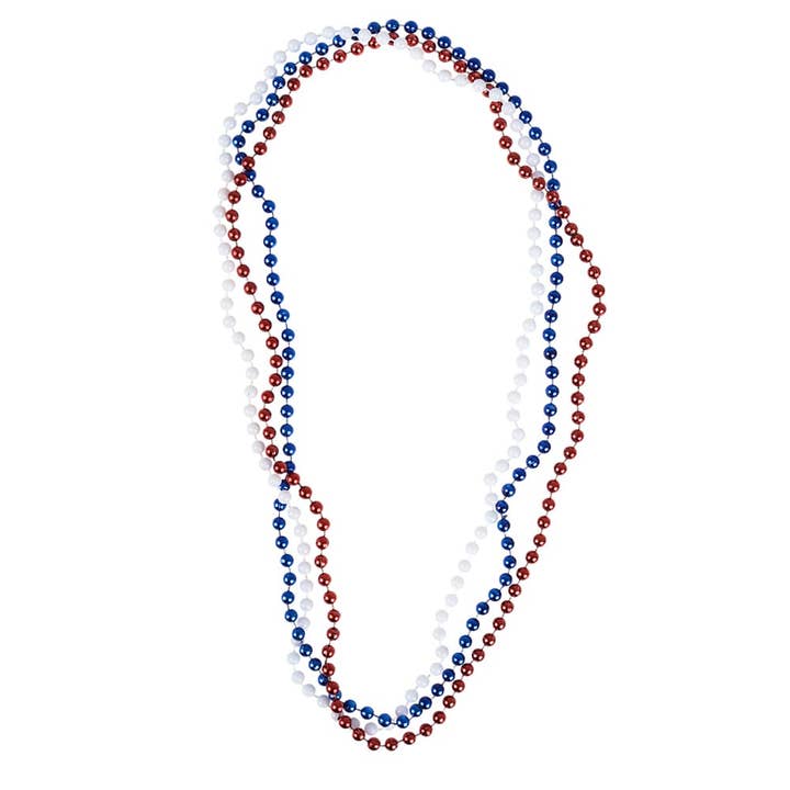33" 7MM PATRIOTIC BEADS LLB barnleksaker för wholesale av La Luna Bella - Toys