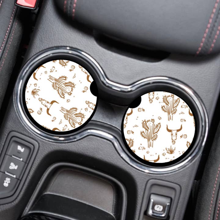 Western Boho - Sottobicchieri per auto per la vendita all'ingrosso da parte di Peak To Pine Designs